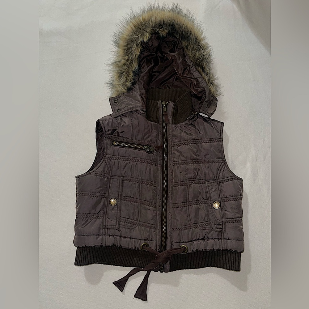 Brown Puffer Vest